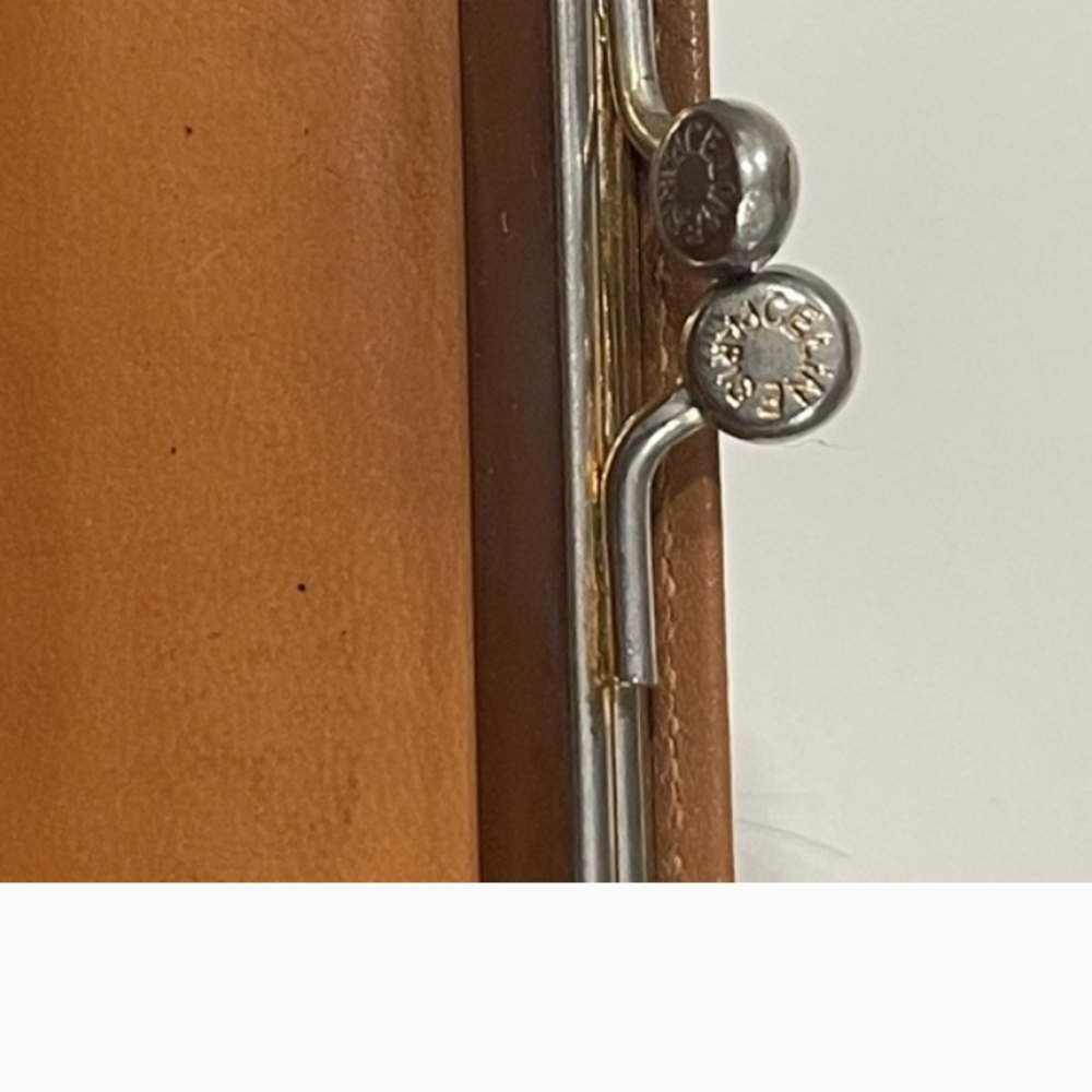 Celine Triomphe Monogram Flap Wallet - Beige Brown - Picture 3 of 7